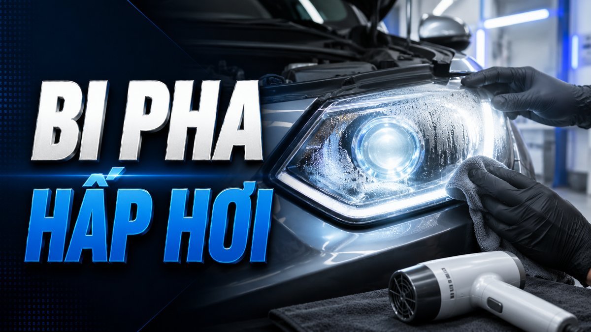 đèn bi pha ô tô bị hấp hơi nước