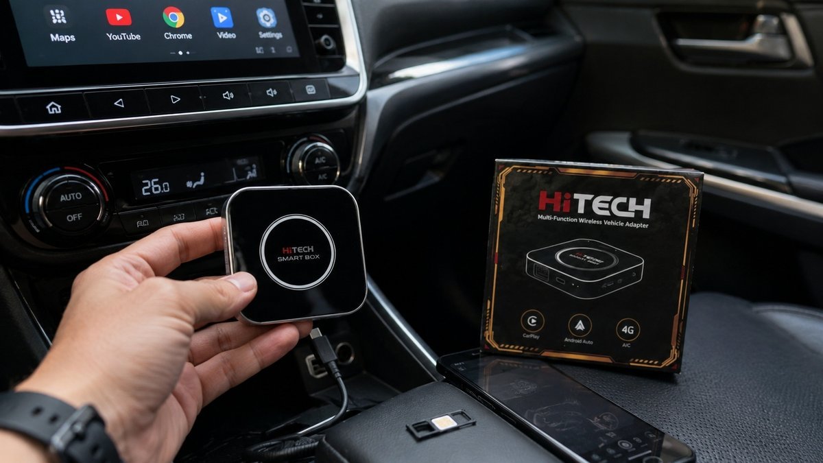 Android Box giúp biến màn hình nguyên bản trên ô tô thành hệ thống giải trí thông minh mà không cần thay màn hình.